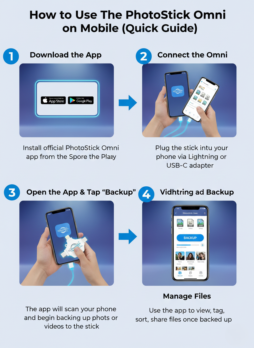 How to Use The PhotoStick Omni
